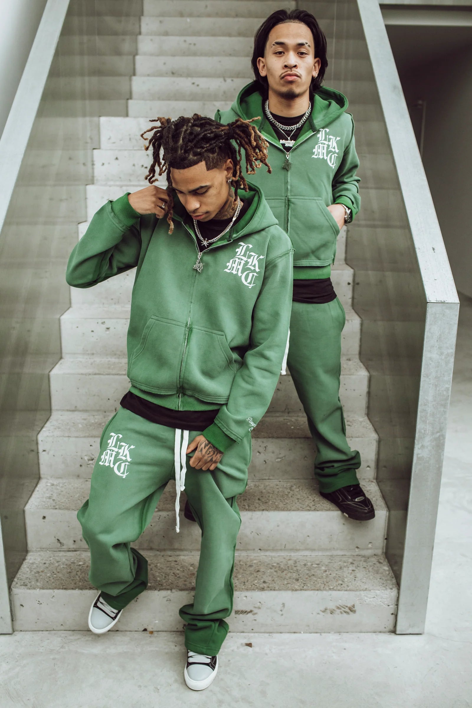 LUKAMACHAIN Flared Jogger Green (limited edition)
