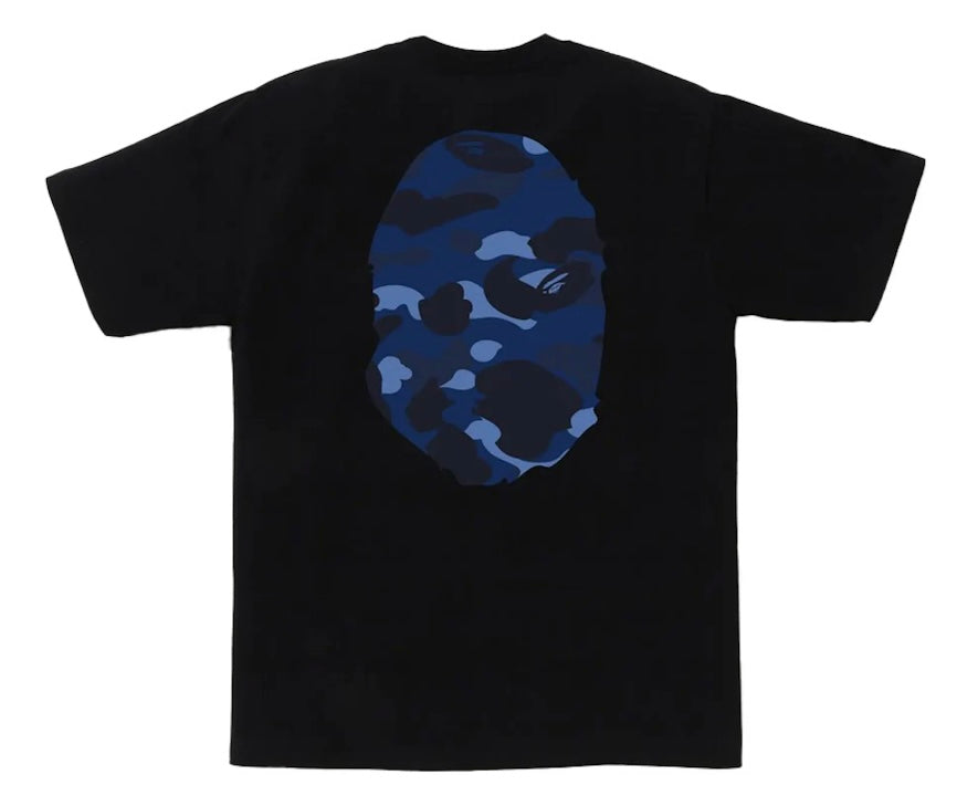 BAPE Color Camo Big Ape Head Tee Black/Navy