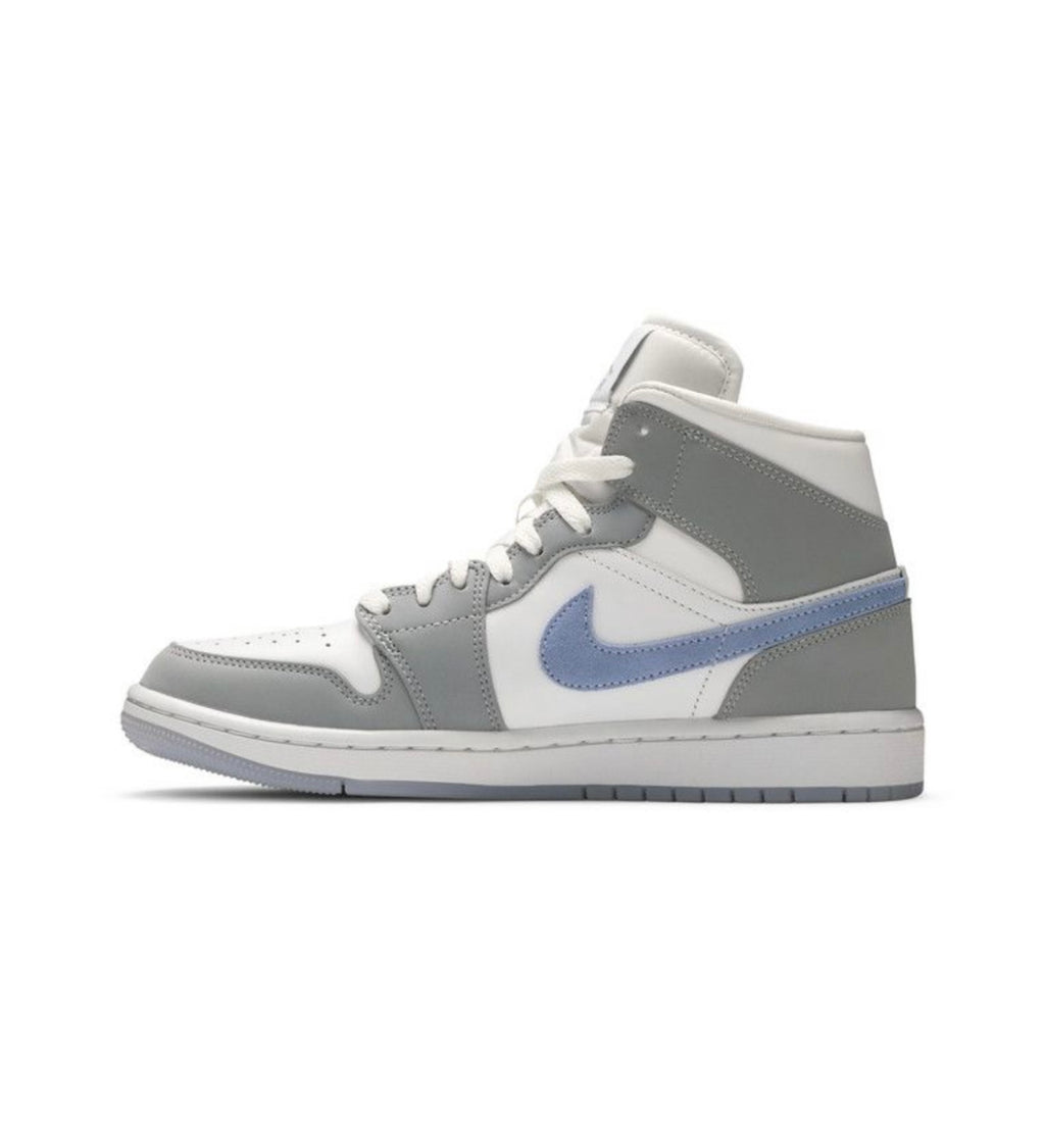 Jordan 1 Mid Wolf Grey Aluminum (Women's)