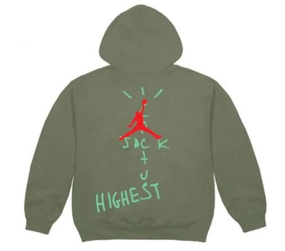 Travis Scott Jordan Cactus Jack Highest Hoodie Olive