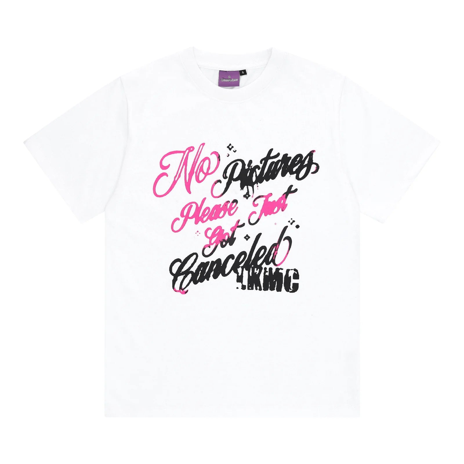 LUKAMACHAIN T-Shirt White/Pink - Canceled