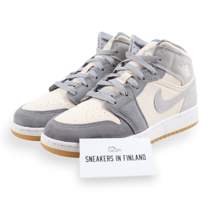 Jordan 1 Mid SE Coconut Milk Particle Gray (GS)