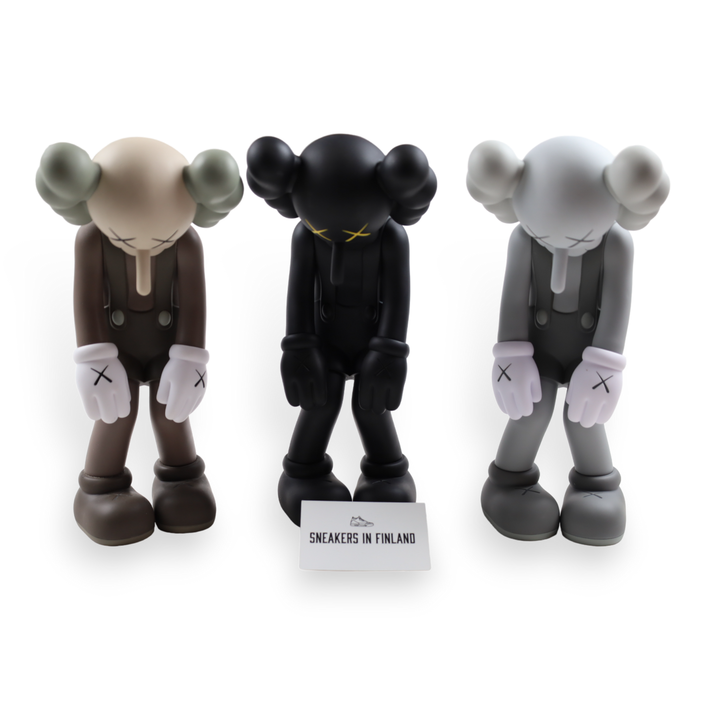 KAWS Small Lie Companion Vinyl Figure Black / Gray / Brown set