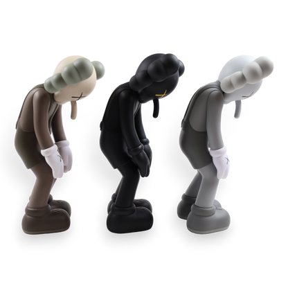 KAWS Small Lie Companion Vinyl Figure Black / Gray / Brown set