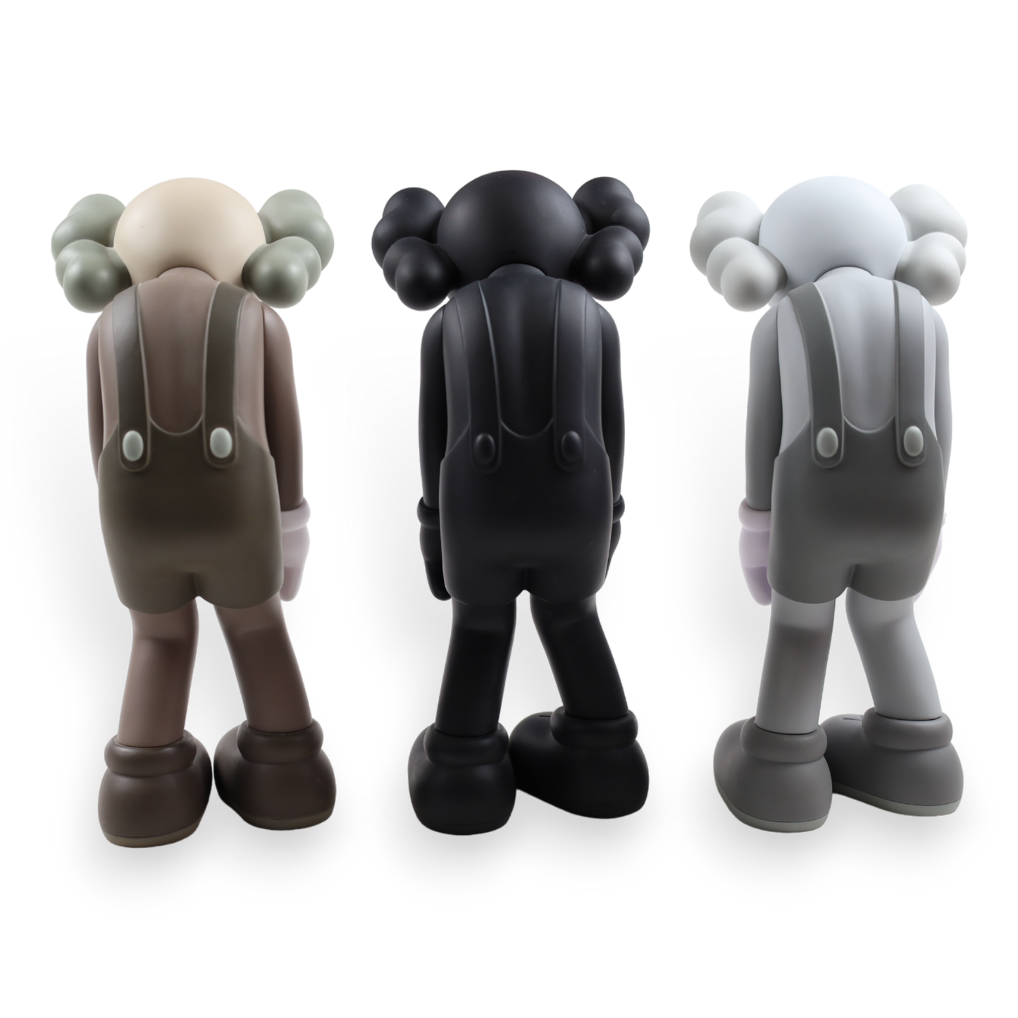 KAWS Small Lie Companion Vinyl Figure Black / Grey / Brown set